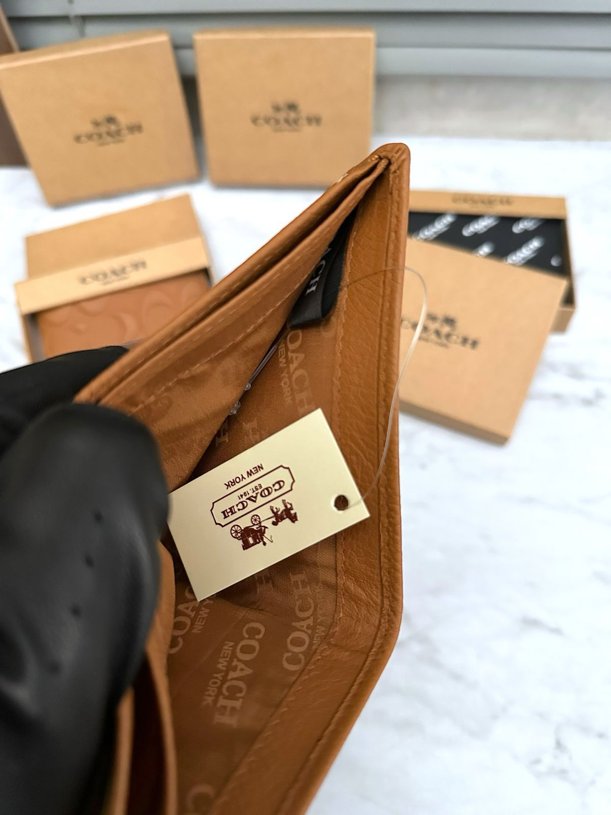 COACH LEATHER WALLETS