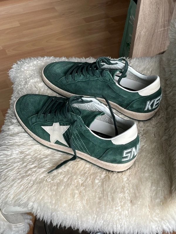 ADIDAS GOLDEN GOOSE BALL STAR GREEN SNEAKERS