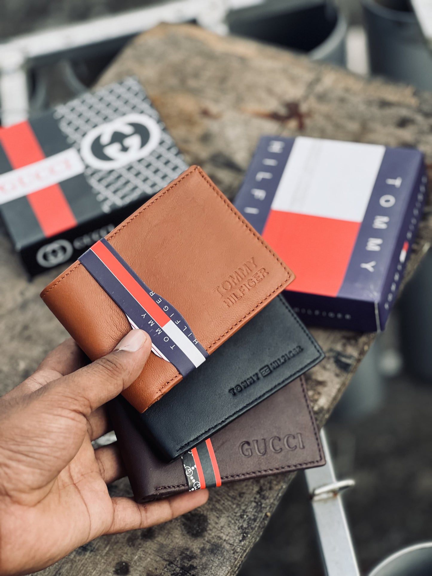 GUCCI/TOMMY WALLETS