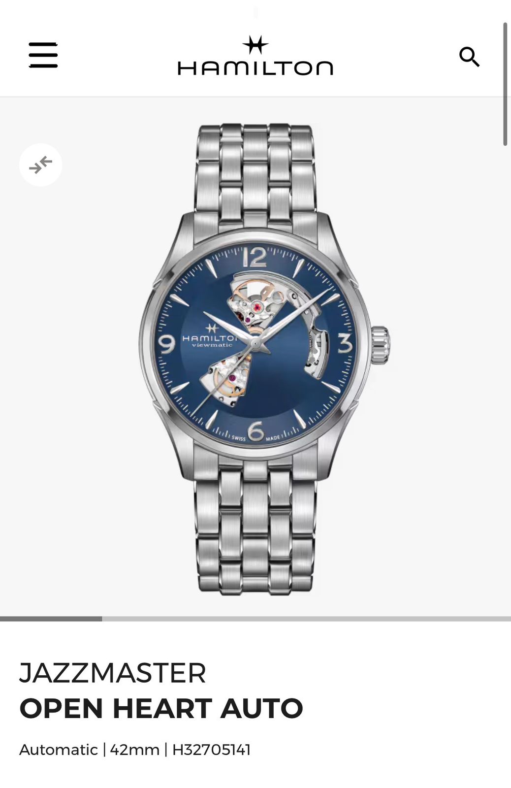 HAMILTON AUTOMATIC SKELETON WATCH