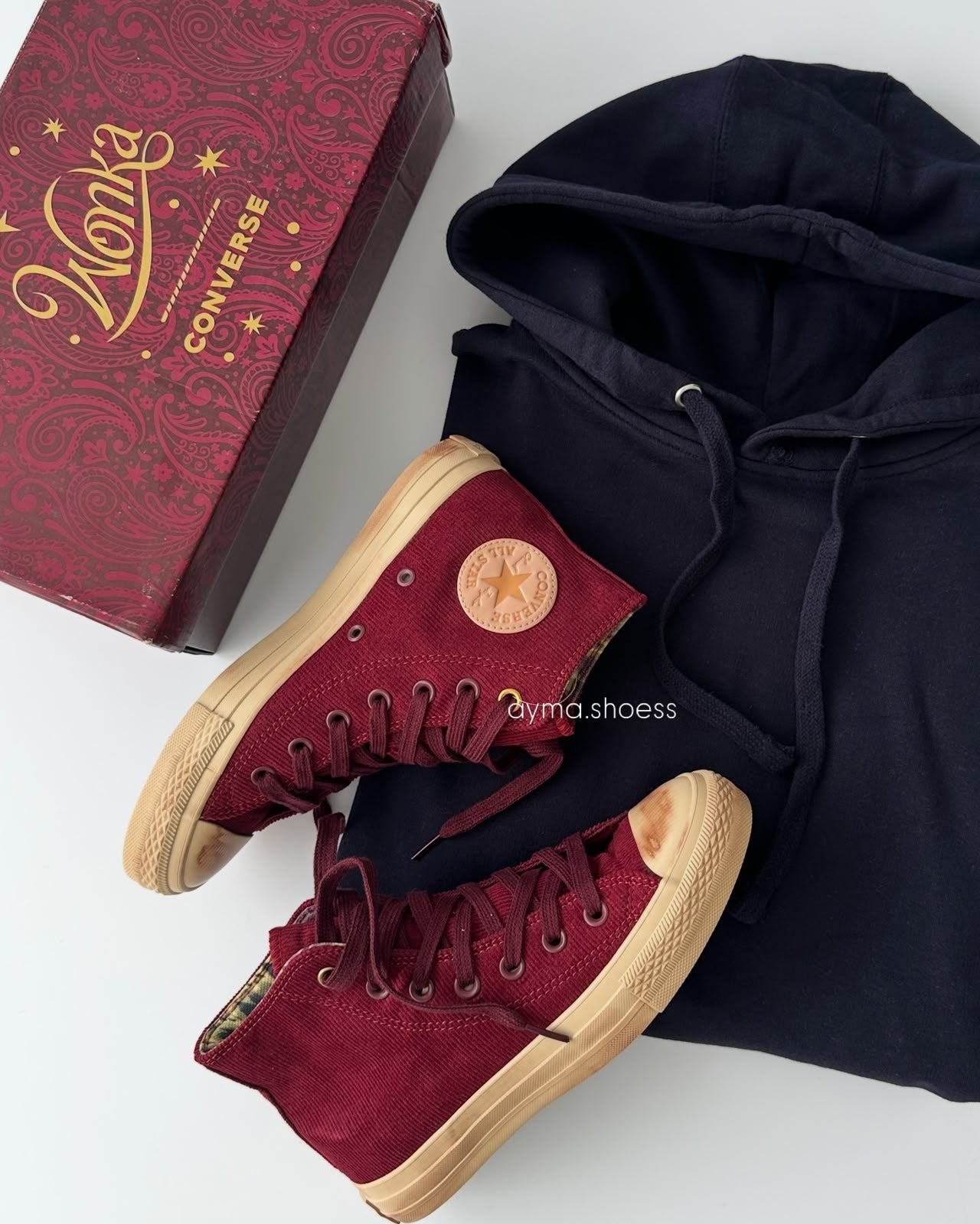 CONVERSE CHUCK  MID WONKA CHERRY BROWN
