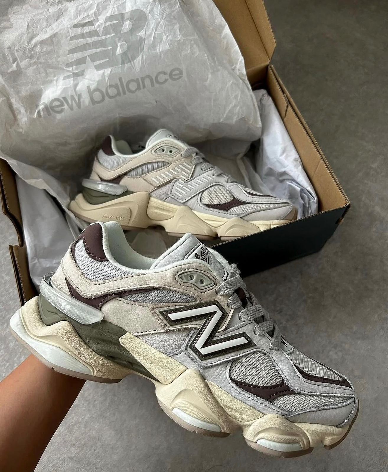 NEW BALANCE 9060 GREY MATTER TIMBERWOLF