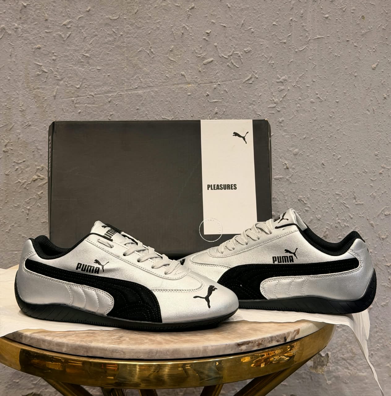PUMA SPEED CAT FULL METALLIC SILVER