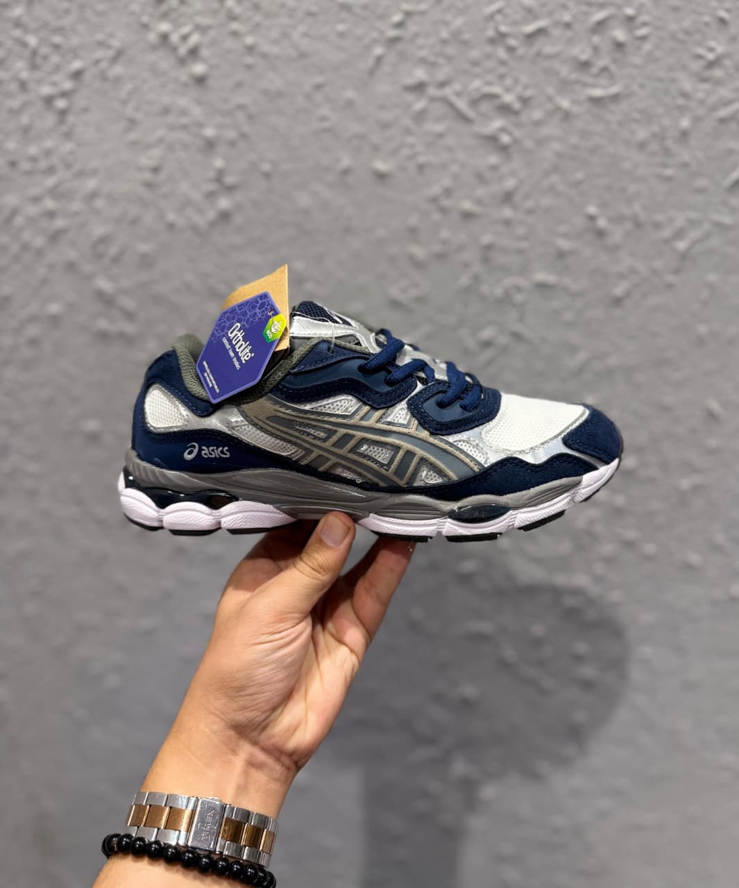 ASICS GEL KAYANO WHITE NAVY