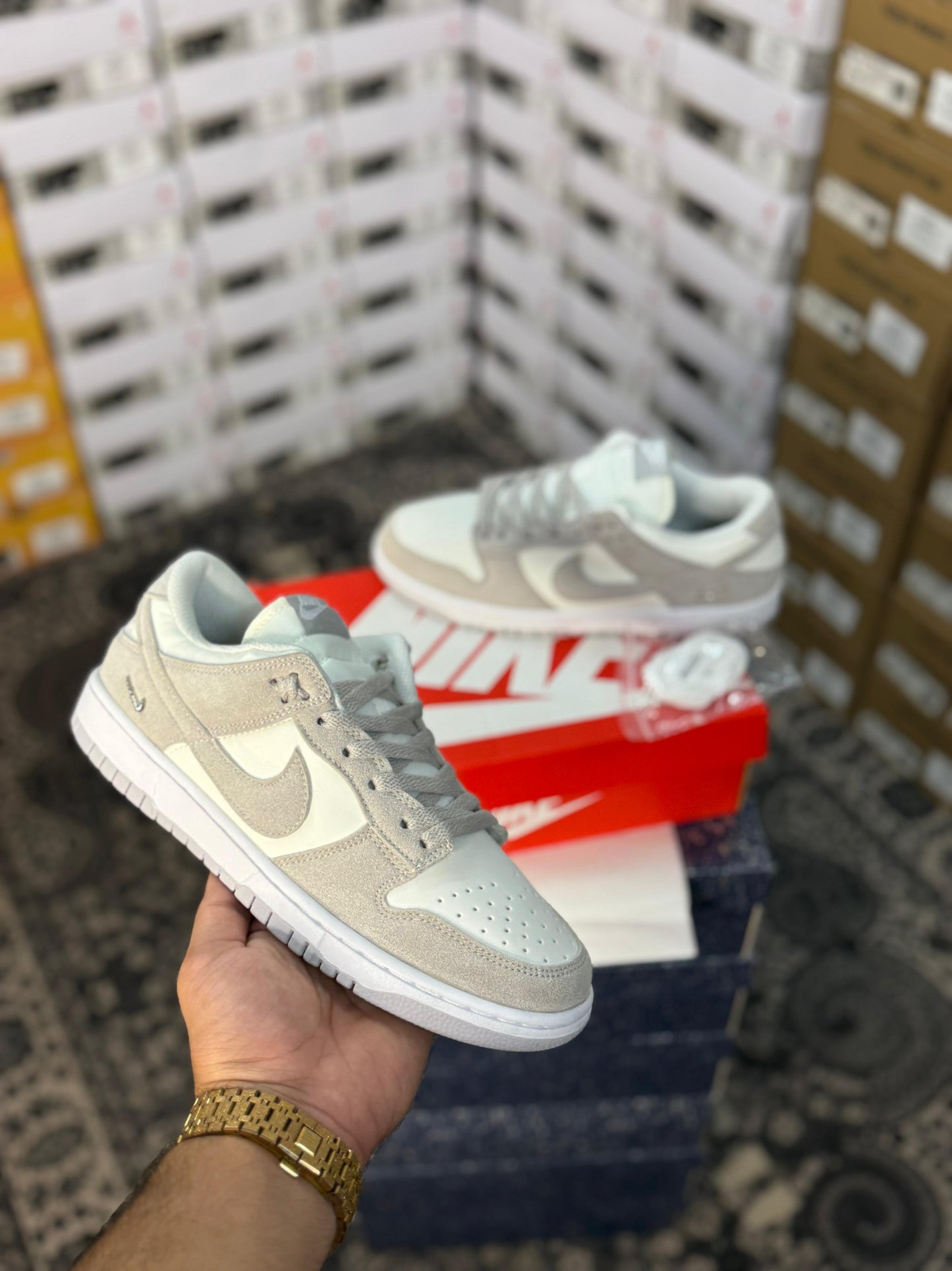 NIKE DUNK SAIL VAST GREY SILVER METALLIC