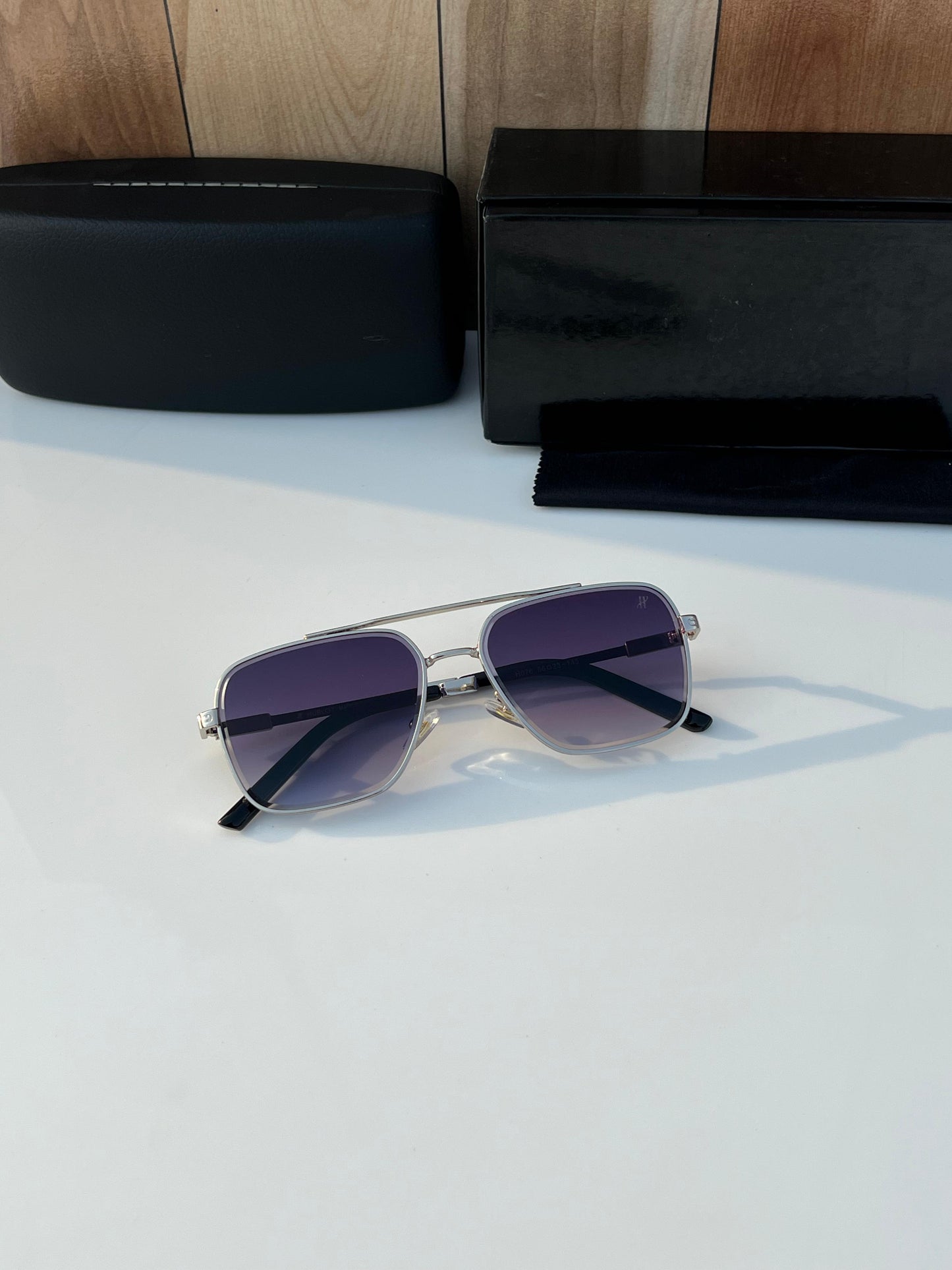 HUBLOT SILVER SUNGLASSES