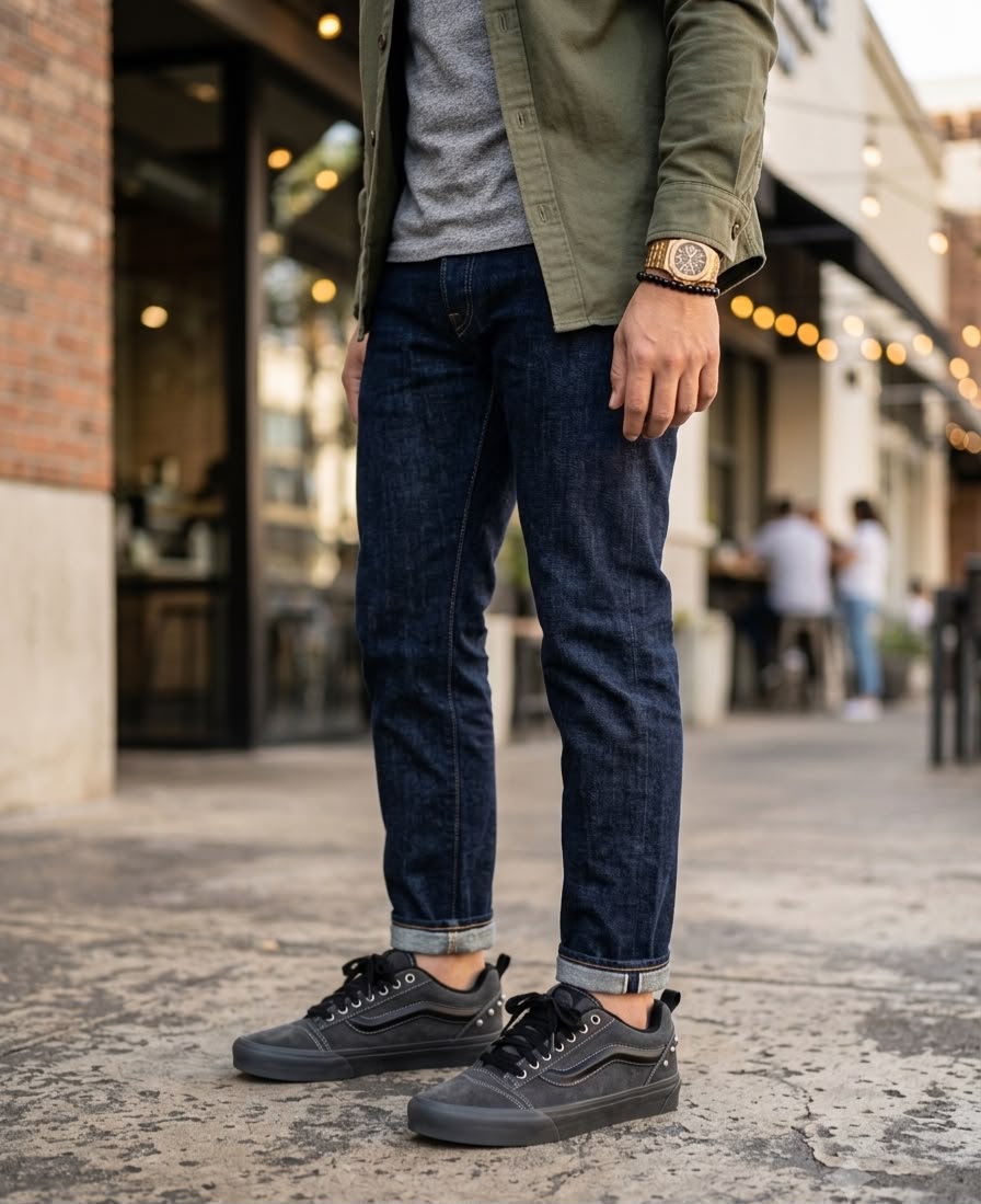 VANS OLD SKOOL KNU CHARCOAL BLACK