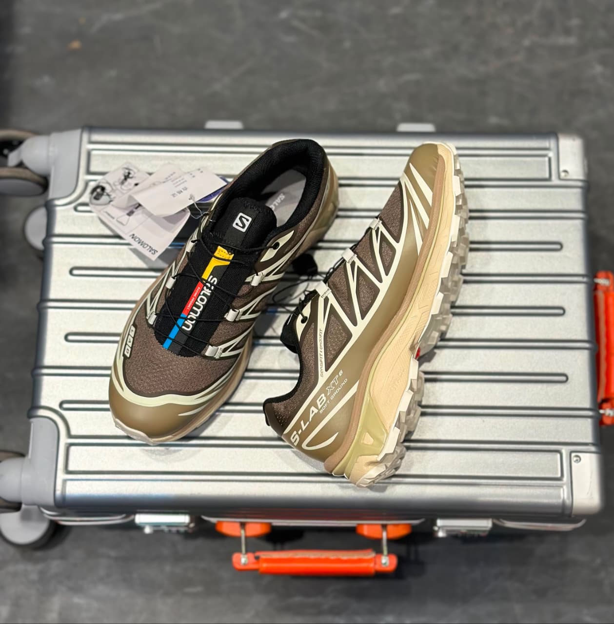SALOMAN XT 6 LAB BROWN BEIGE