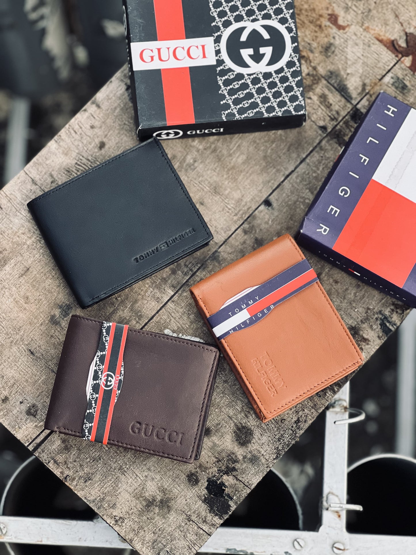 GUCCI/TOMMY WALLETS