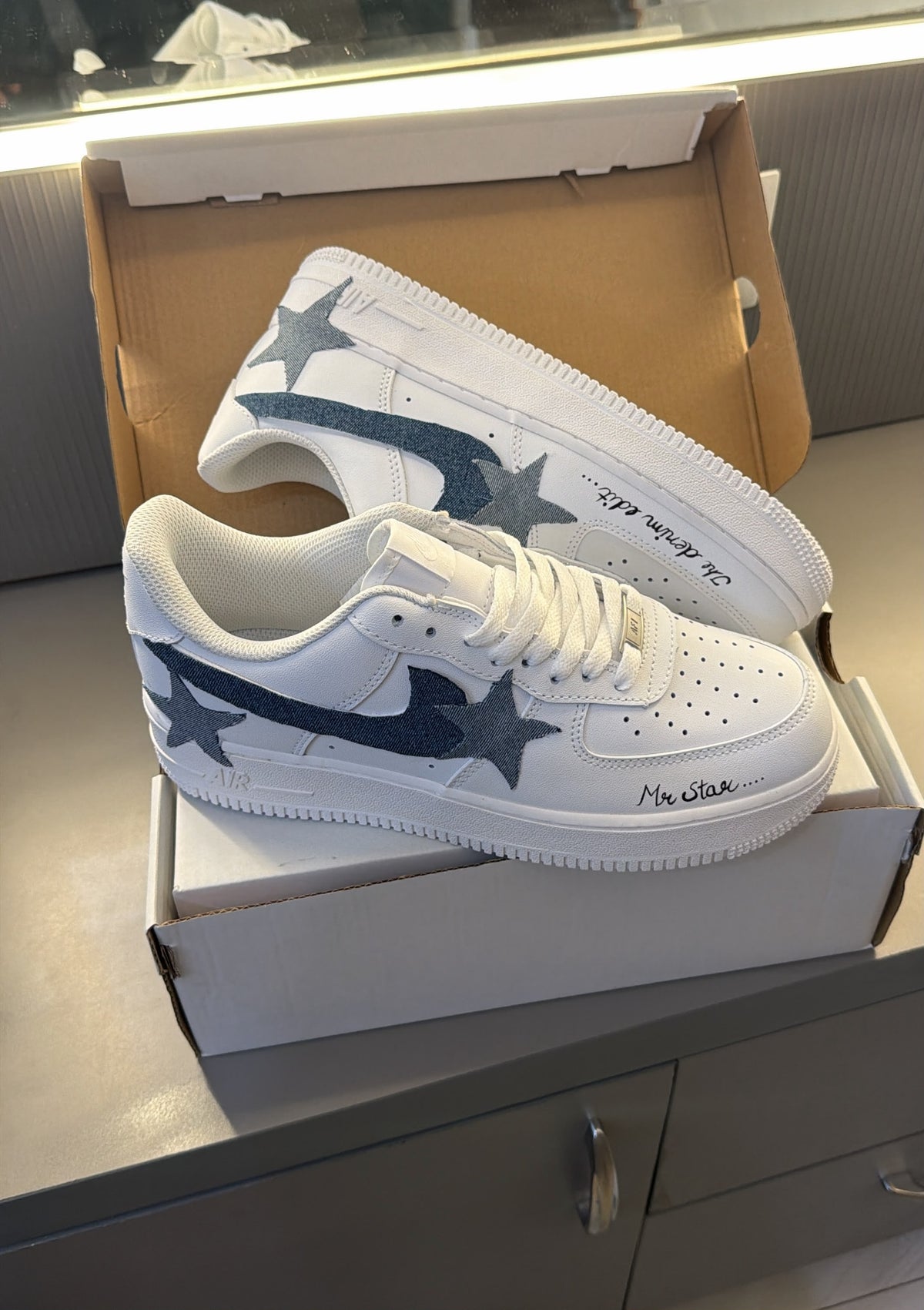 NIKE AIRFORCE ONE DENIM EDITION CUSTOMIZED