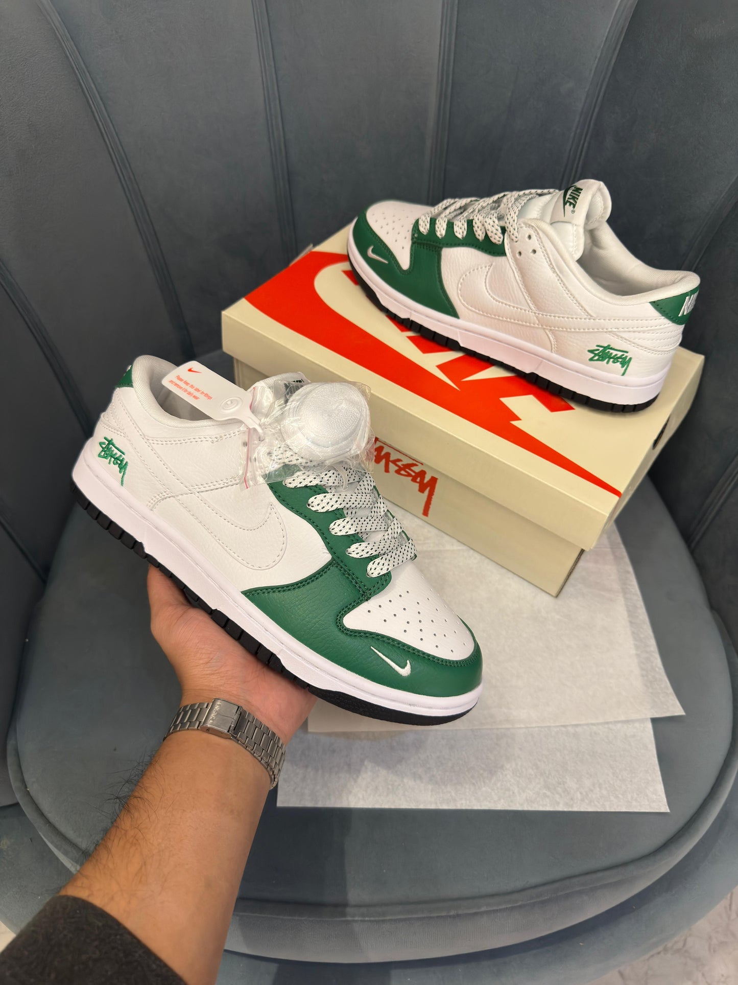 NIKE SB DUNK STUSSY WHITE GREEN 2026