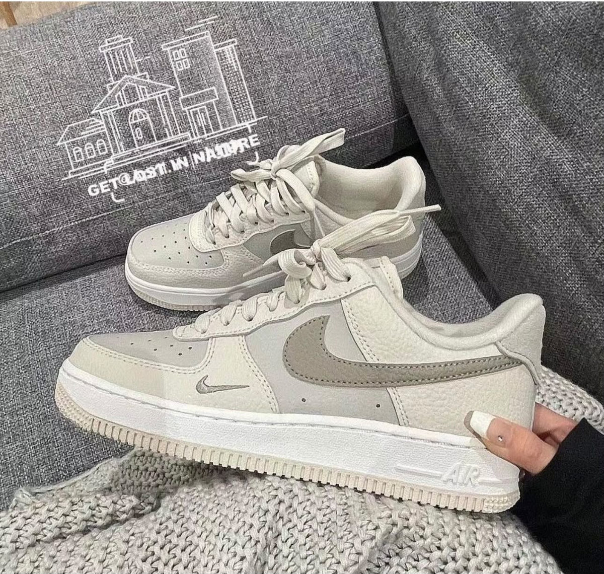 NIKE AIRFORCE 1 OREWOOD BROWN IRONSTONE