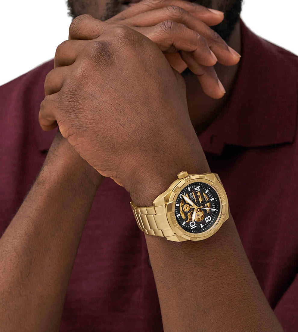 Fossil bronson automatic gold