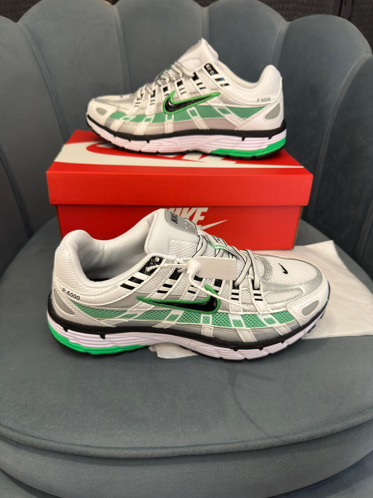 NIKE P 6000 TRAINER METALLIC GREEN