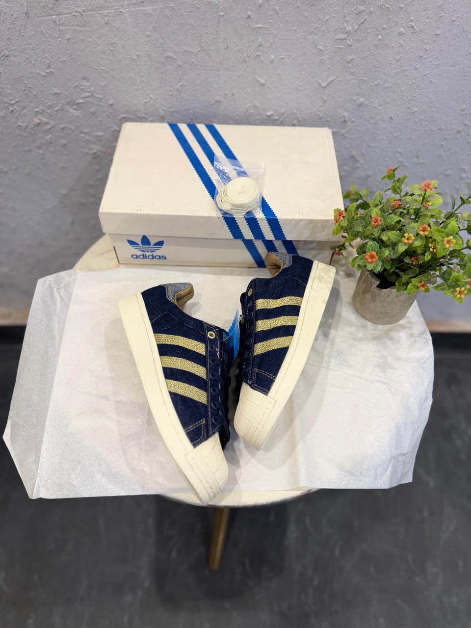 ADIDAS ORIGINAL SUPERSTAR DENIM DARK BLUE SECOND GENERATION 2025
