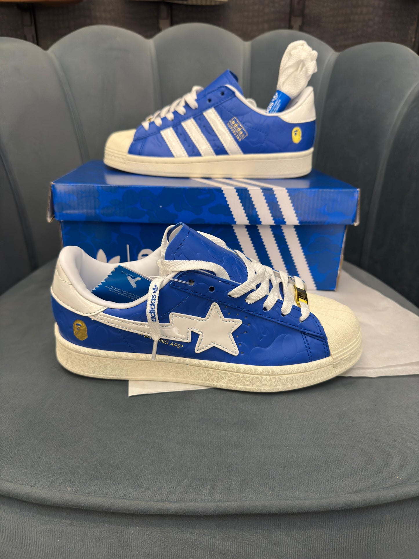 ADIDAS ORIGINALS SUPERSTAR  BAPE SKY BLUE