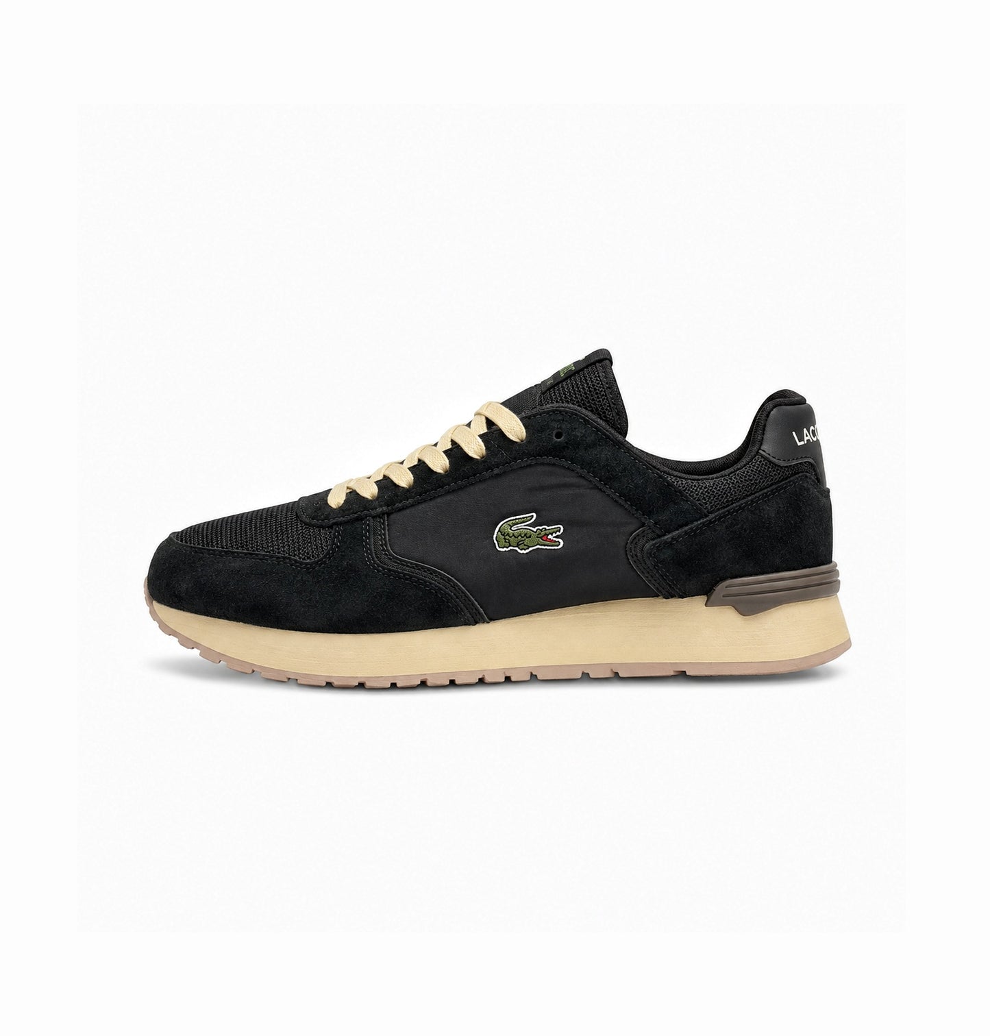 LACOSTE BLANCO VERDE BLACK BROWN SNEAKERS