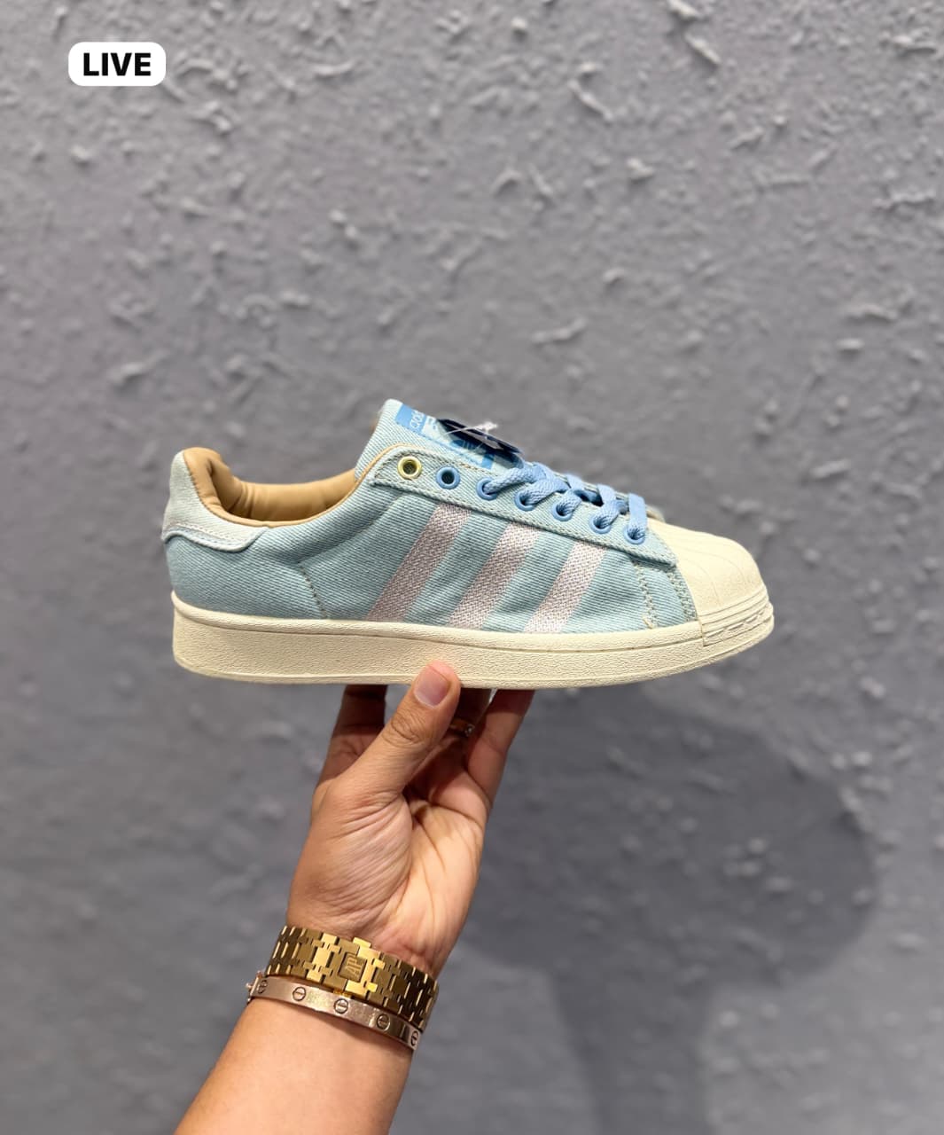 ADIDAS ORIGINALS SUPERSTAR DENIM SKY SECOND GENERATION 2025