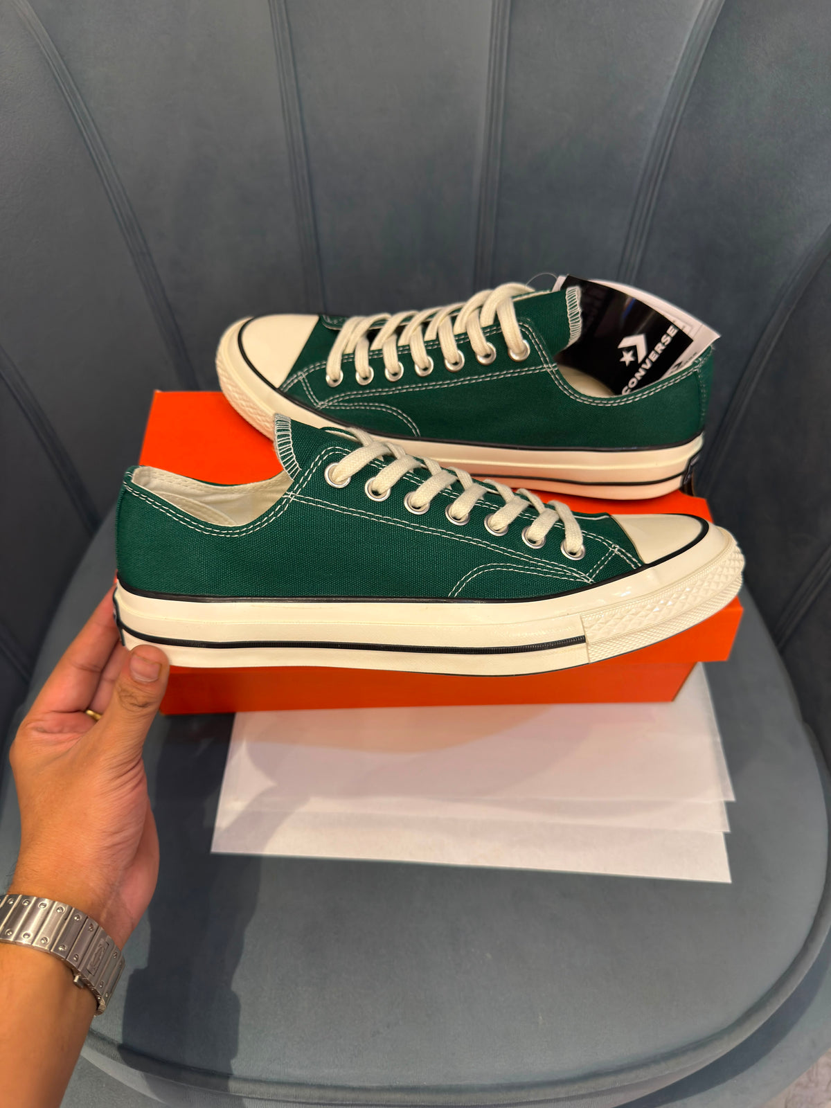 CONVERSE CHUCK  70 LOW GREEN