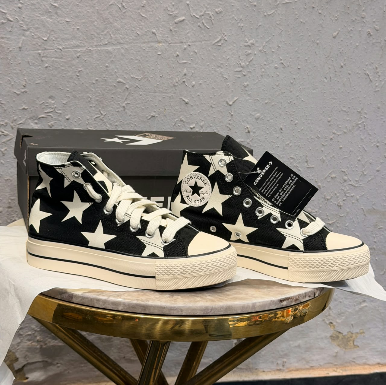 CONVERSE CHUCK 70 BIG STAR LIFT BLACK WHITE
