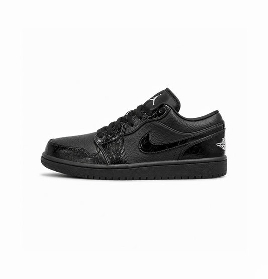 AIR JORDANS RETRO 1 LOW BLACK CROC
