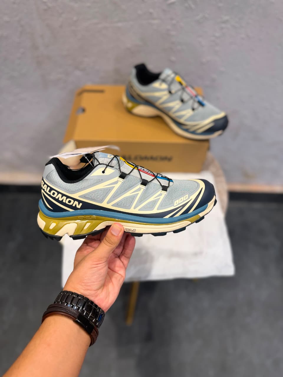 SALMON XT-6 LAB MIST BLUE