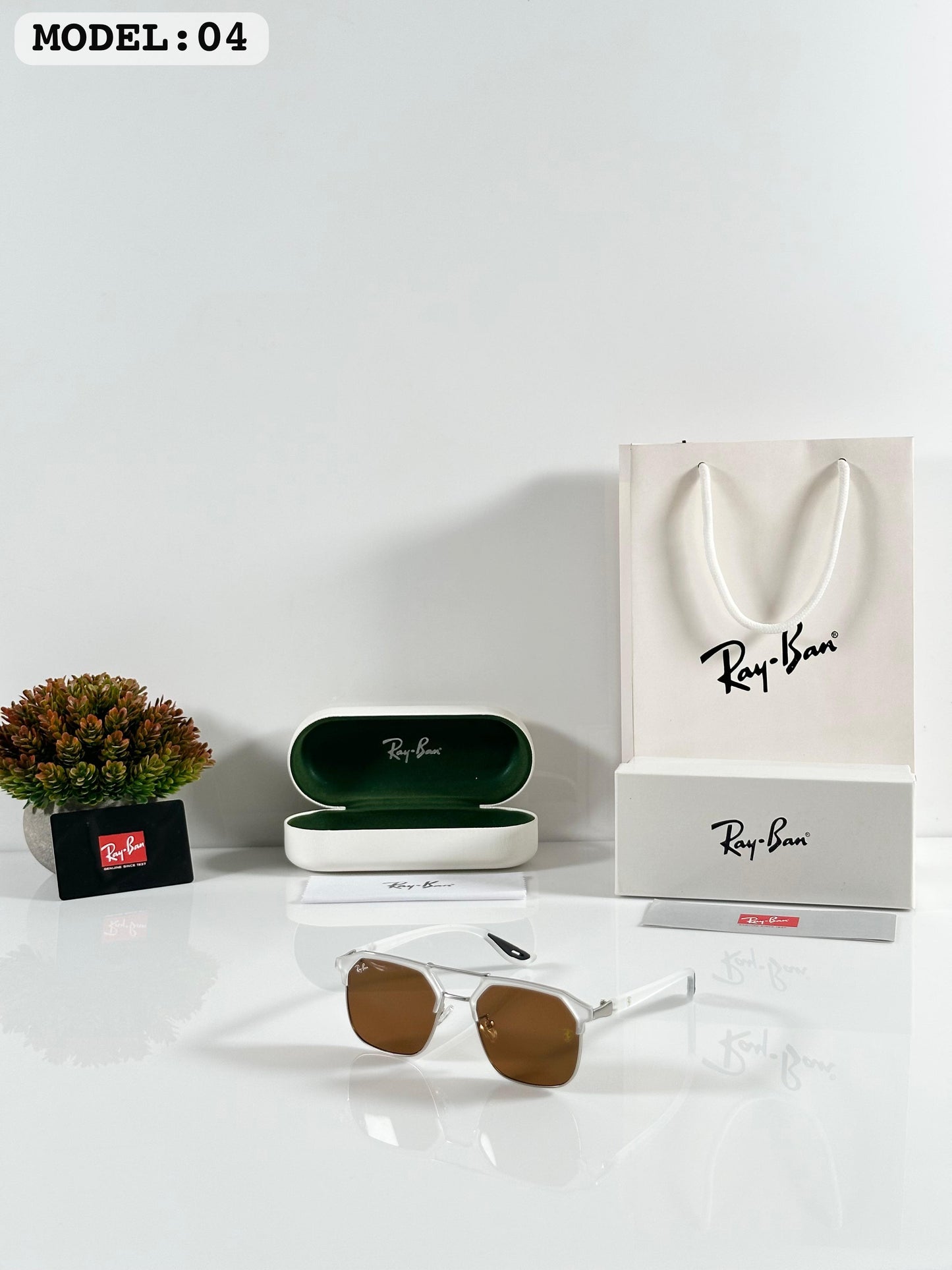 RAYBAN 04 ICE BROWN