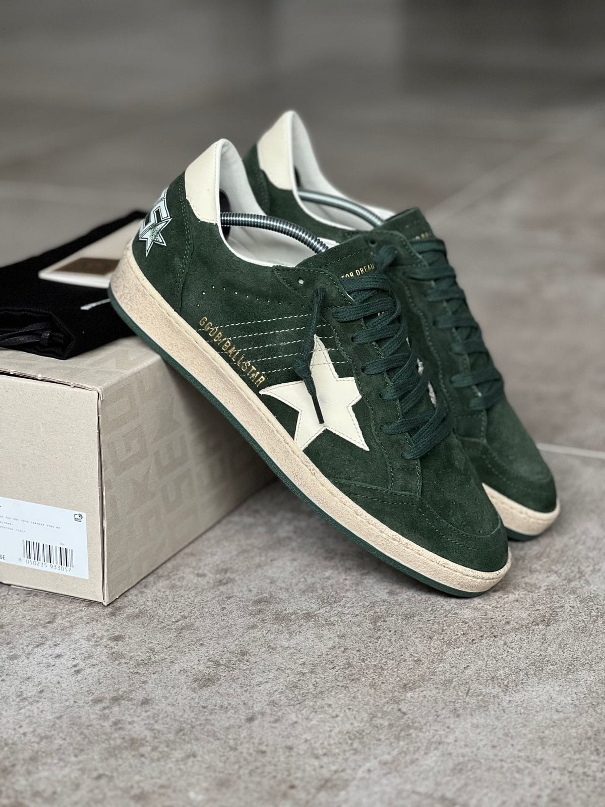 ADIDAS GOLDEN GOOSE BALL STAR GREEN SNEAKERS