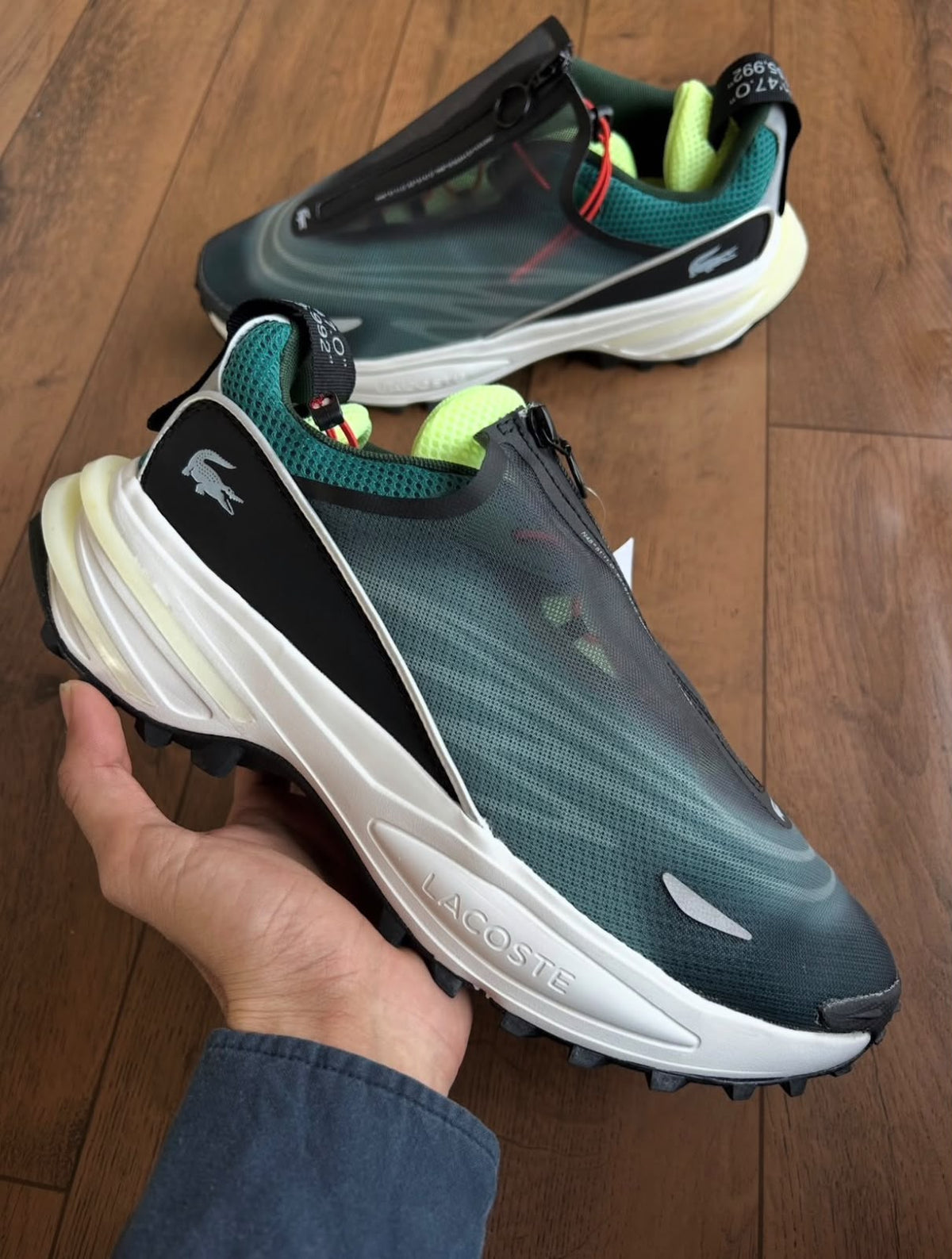 LACOSTE AUDYSSOR TRAIL GREEN BLACK