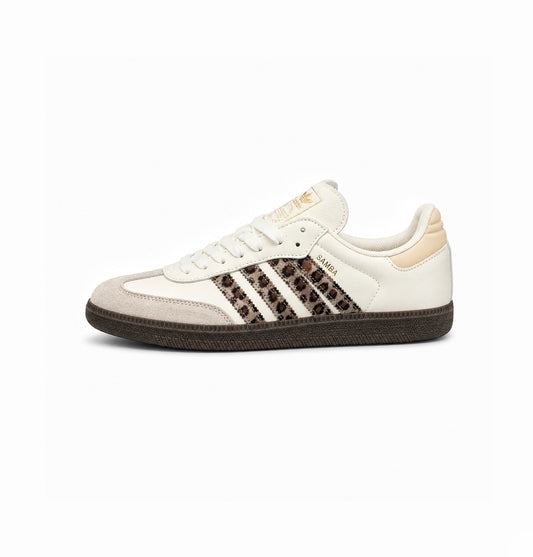 ADIDAS ORIGINALS SAMBA CREAM LEOPARD STRIPES