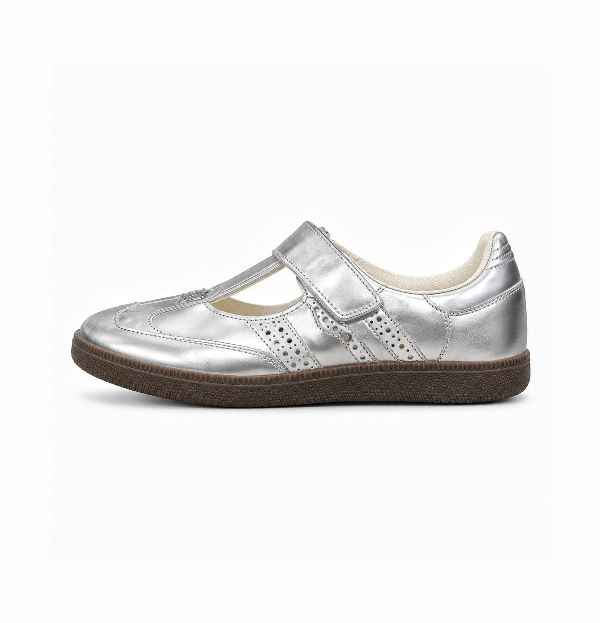 ADIDAS ORIGINAL SAMBA MARRY JANE METALLIC SILVER