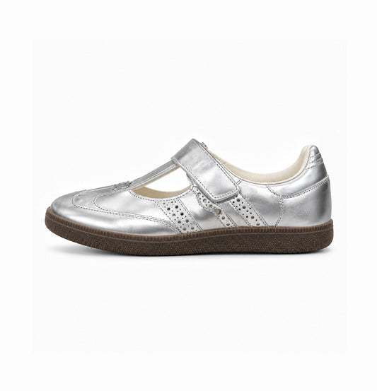 ADIDAS ORIGINAL SAMBA MARRY JANE METALLIC SILVER