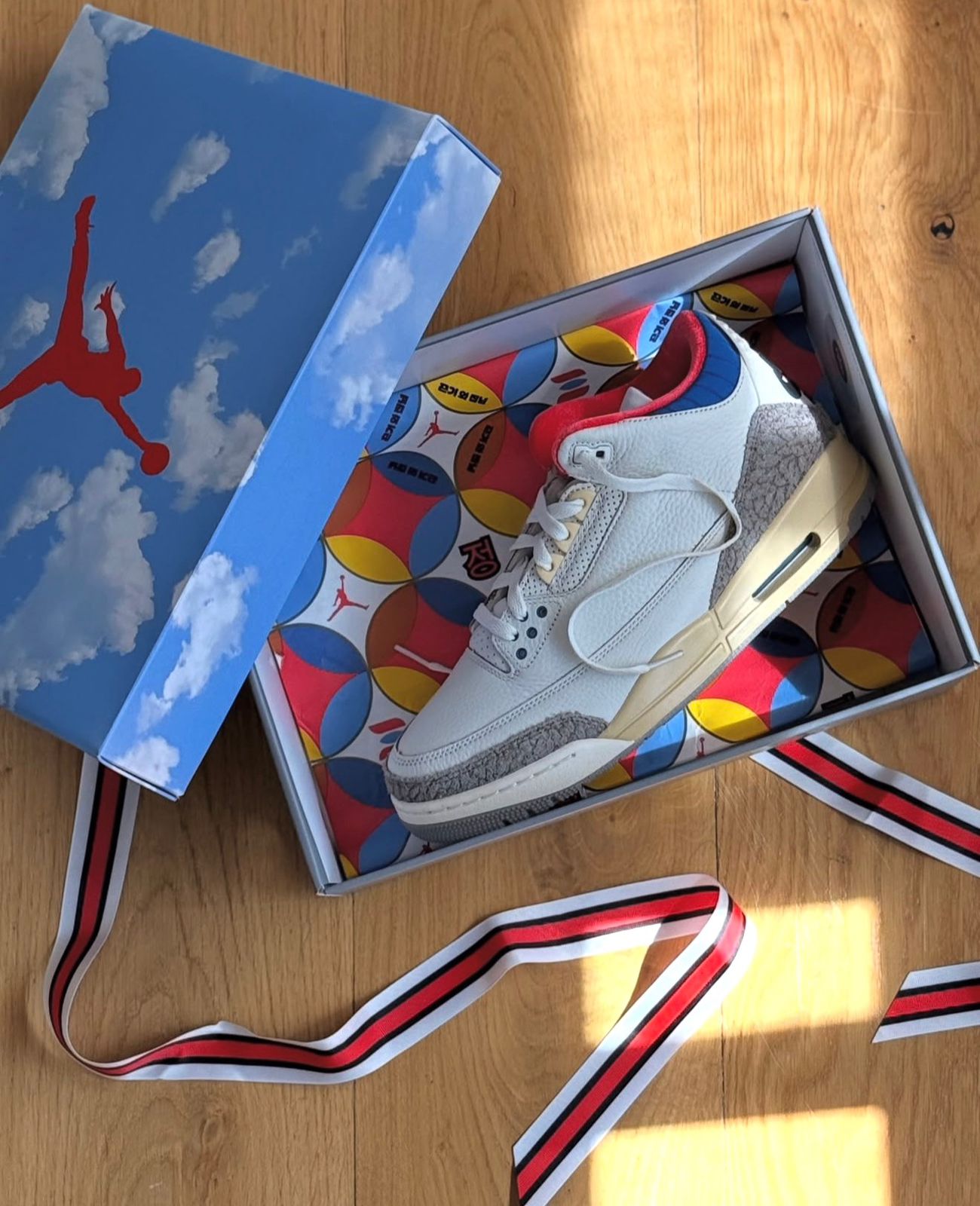 NIKE AIR JORDAN 3 SEOUL  2.0 GREY CEMENT