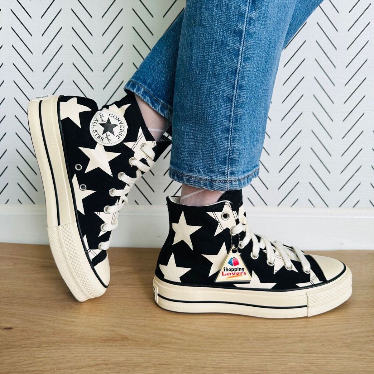 CONVERSE CHUCK 70 BIG STAR LIFT BLACK WHITE
