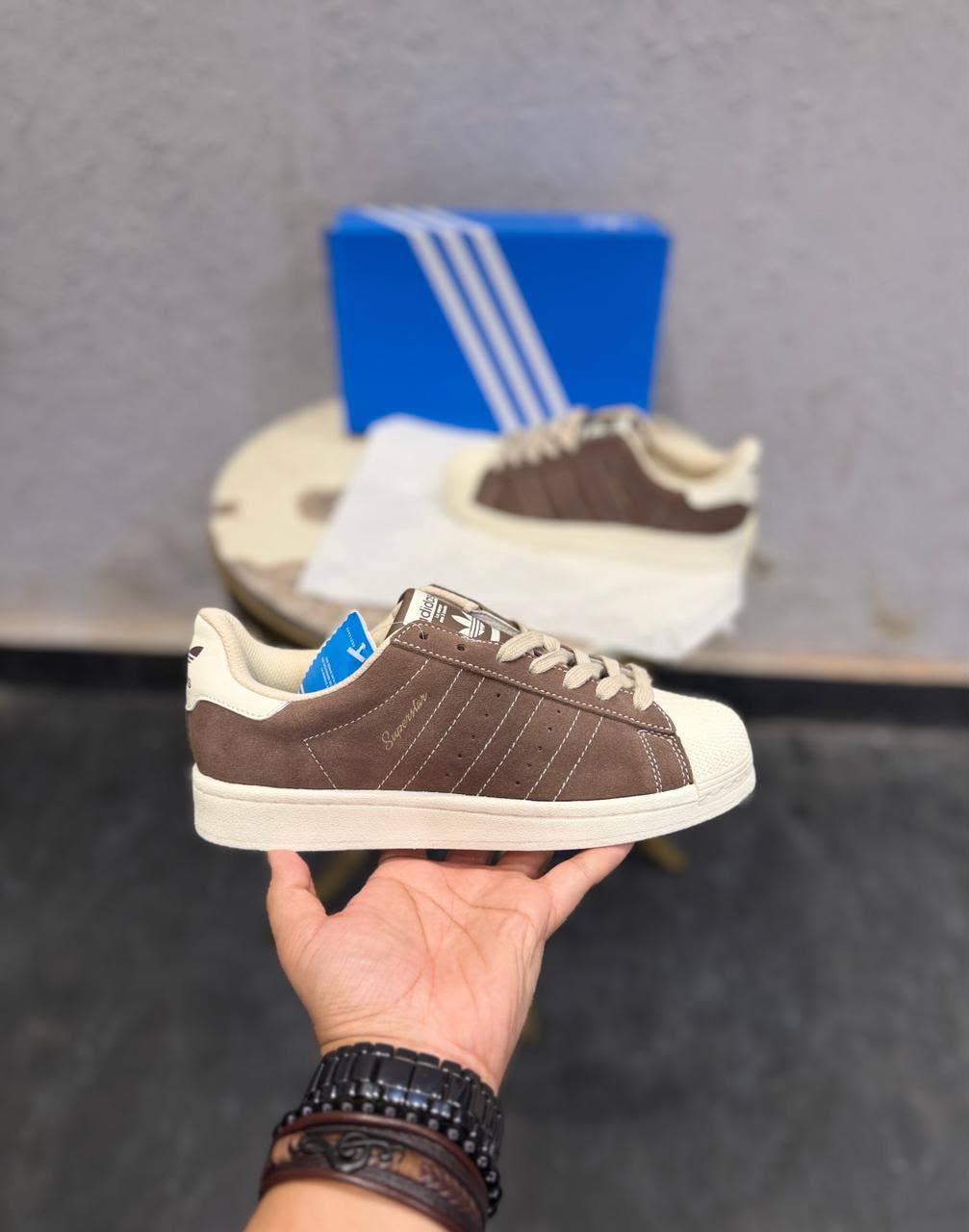 ADIDAS ORIGINAL SUPERSTAR BROWN EARTH