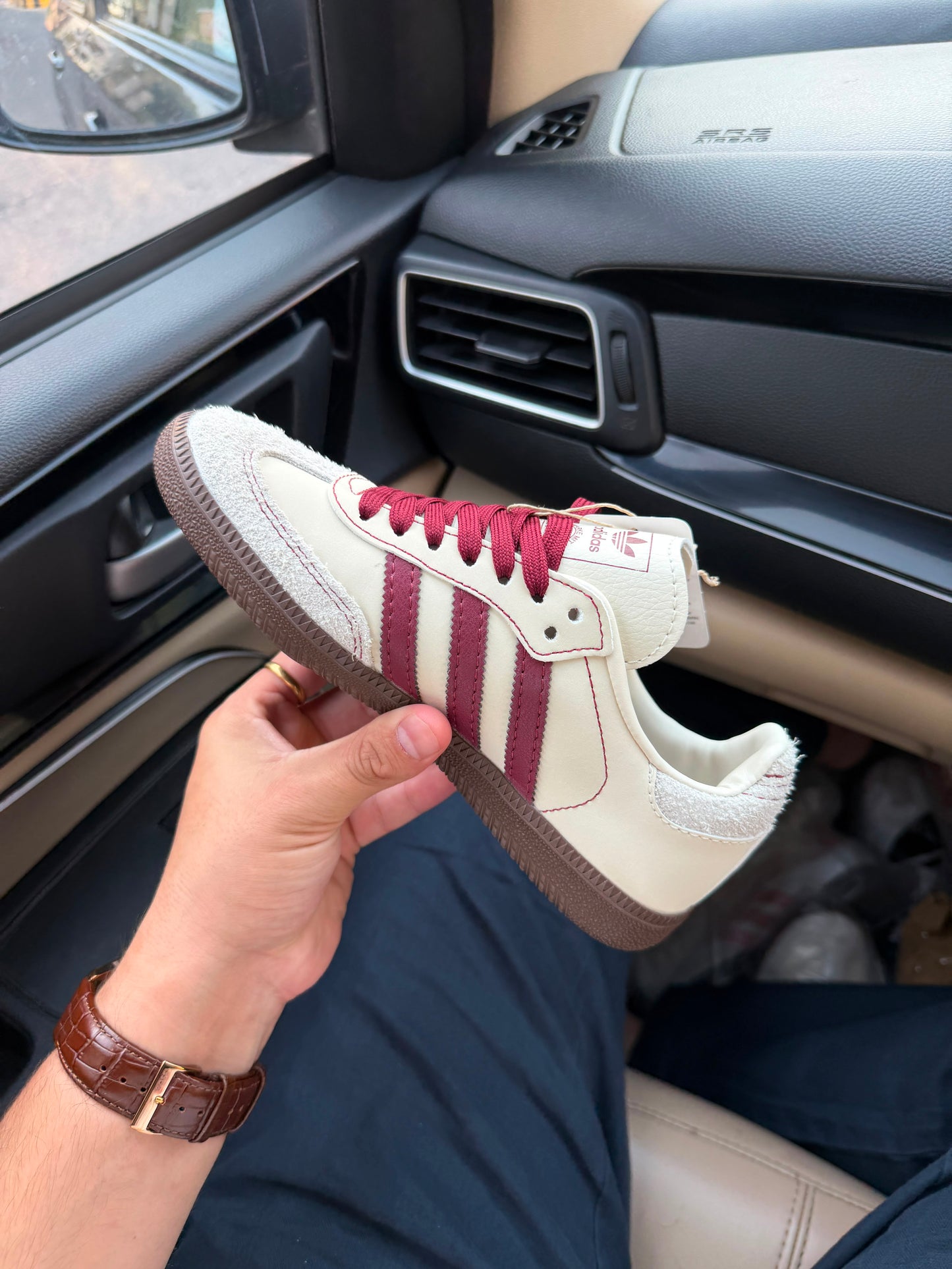 ADIDAS SAMBA OG WHITE / MAROON