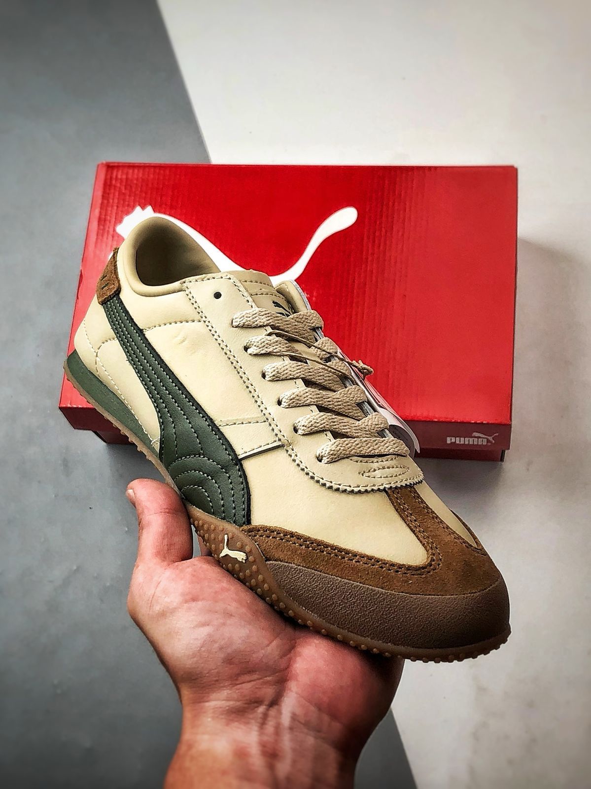 PUMA BELLA UT BEIGE GREEN