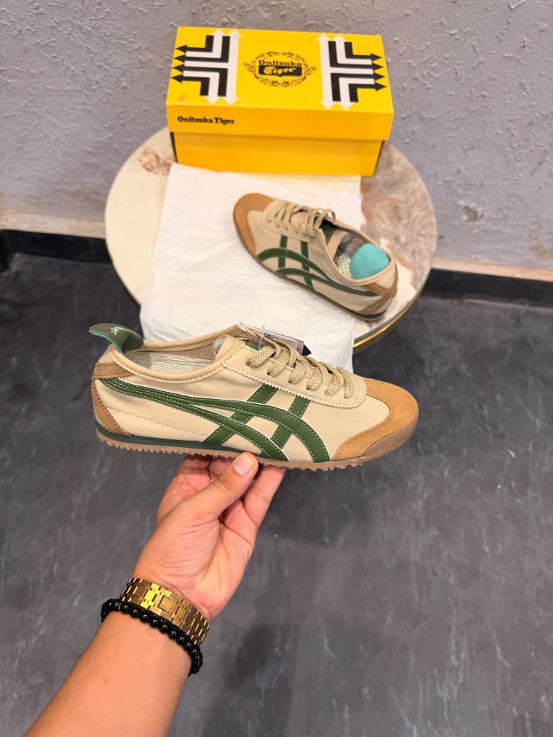 ONITSUKA  TIGER BEIGE GREEN
