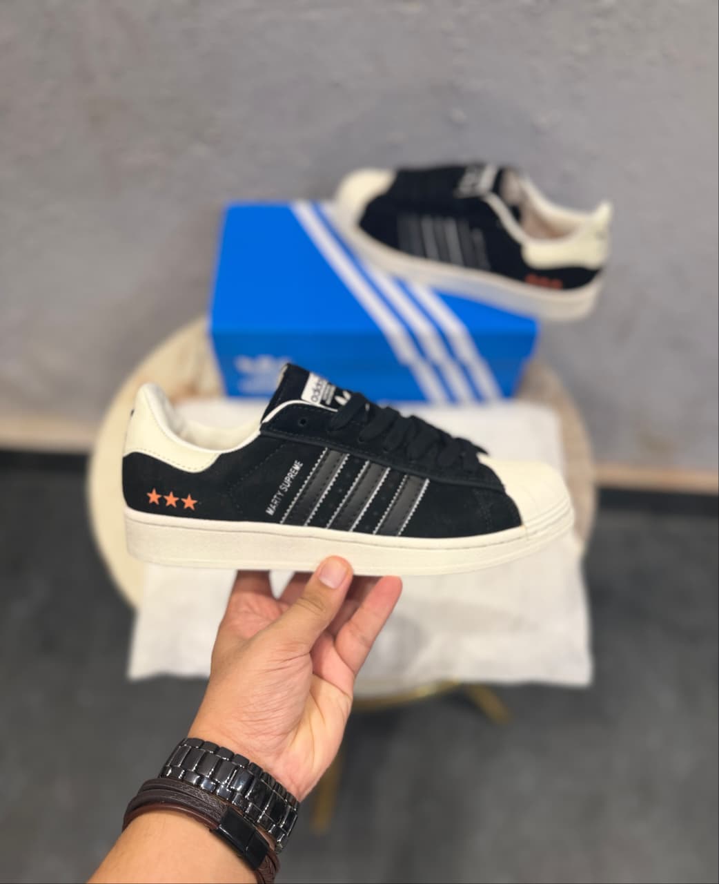 ADIDAS ORIGINALS SUPERSTAR MARTY SUPREME BLACK