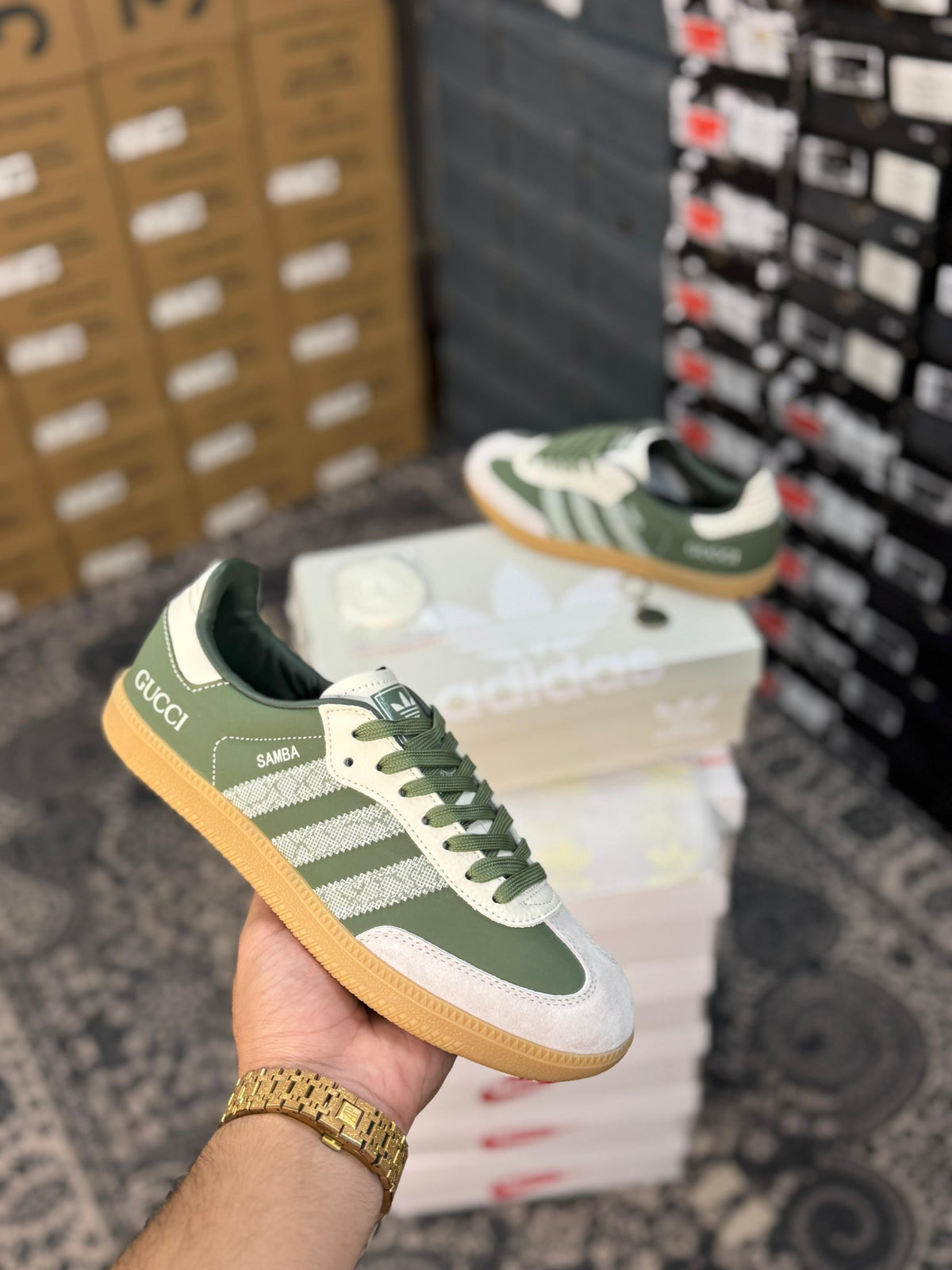 ADIDAS SAMBA X GUCCI GREEN