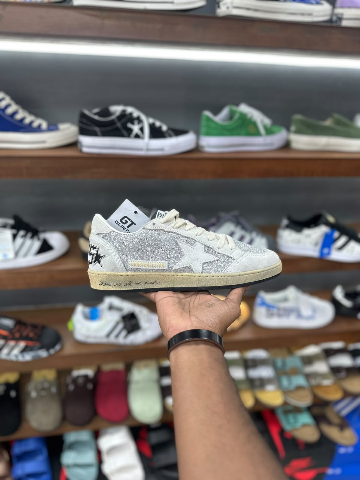 GOLDEN GOOSE BALL STAR SILVER