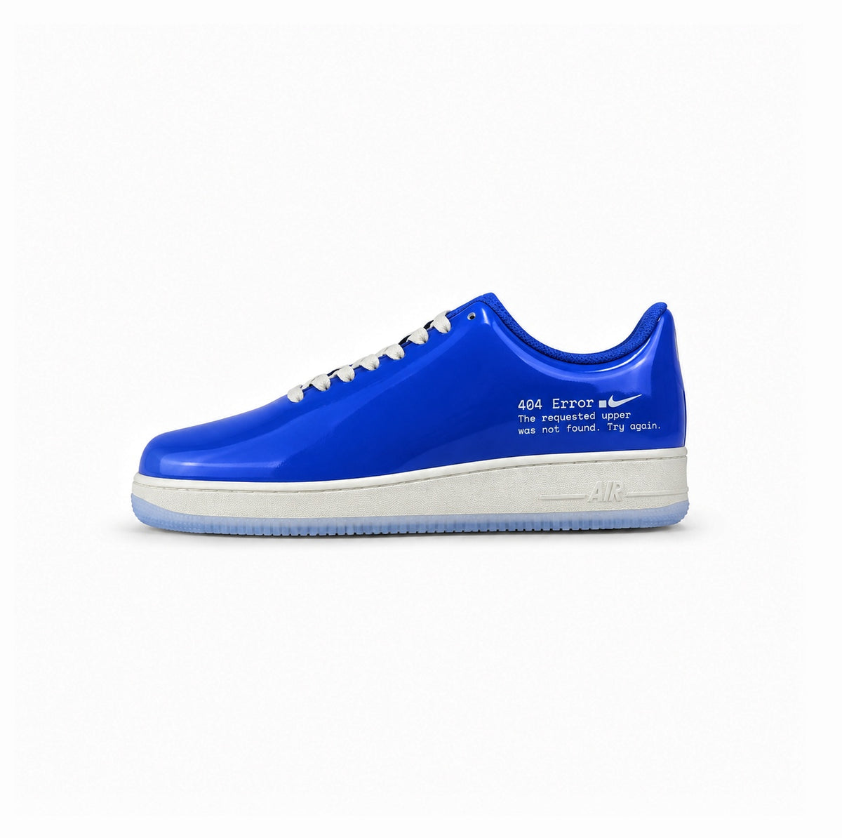 NIKE AIRFORCE ONE SWOOSH ERROR  BLUE
