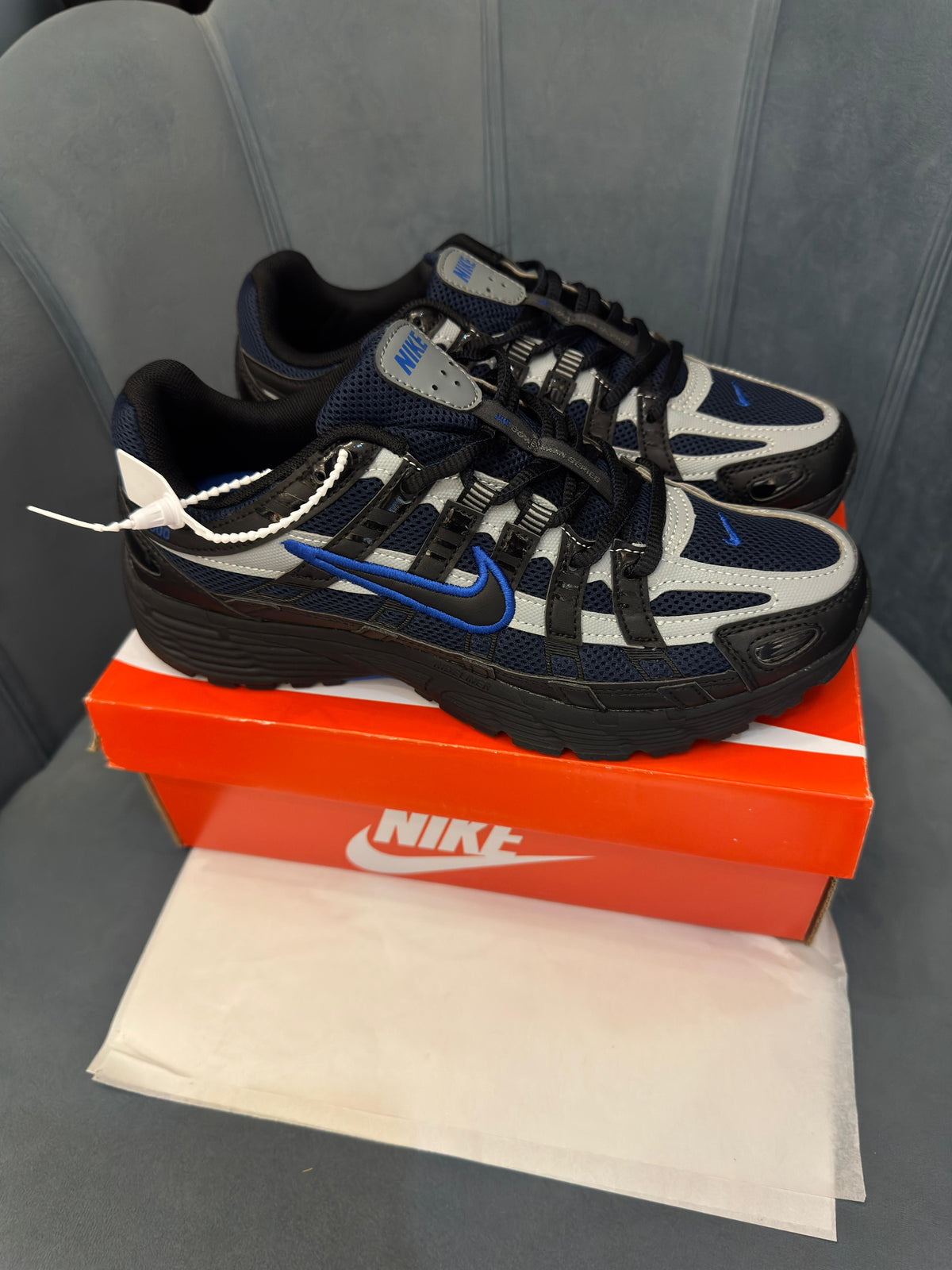NIKE P 6000 TRAINER BLACK/BLUE