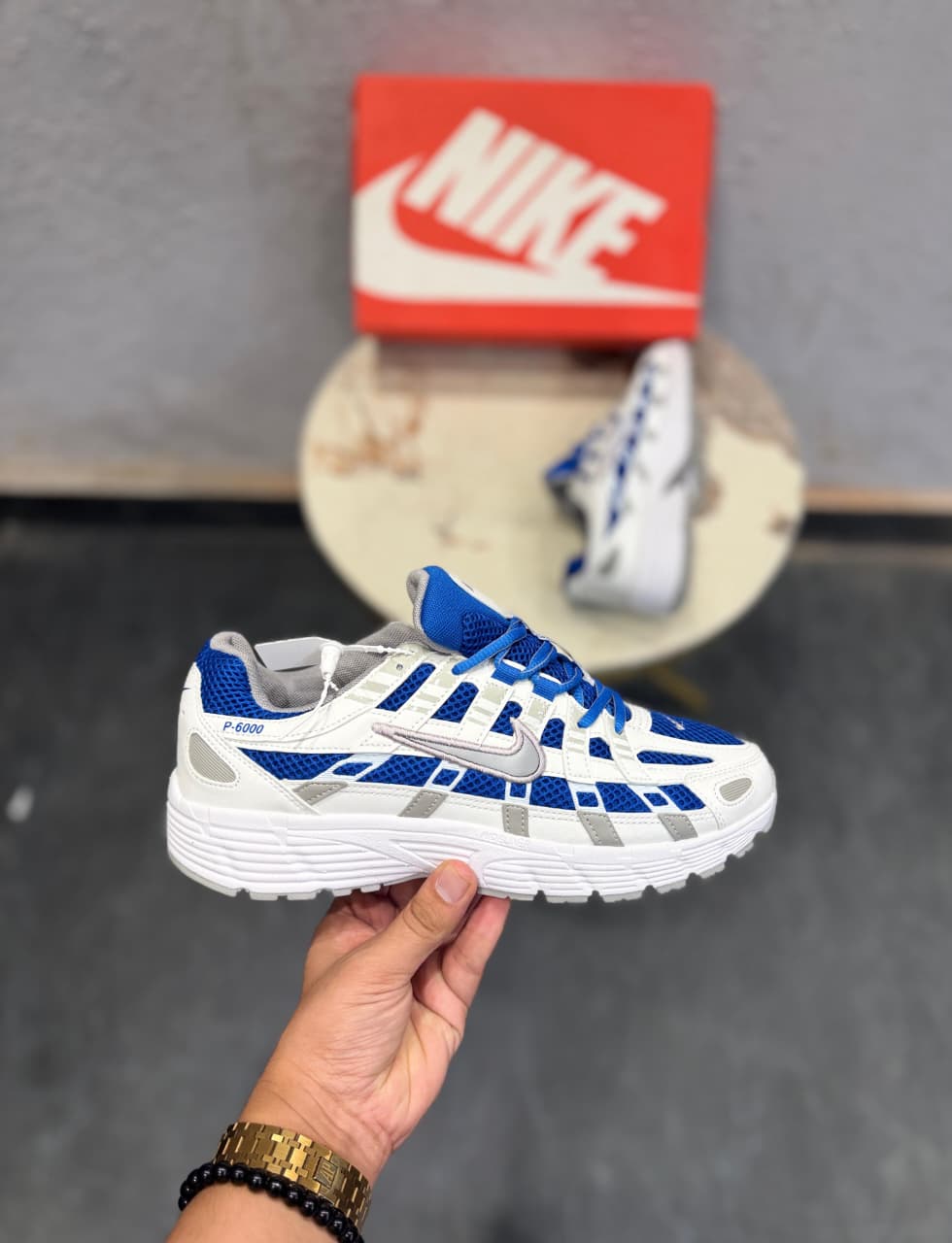 NIKE P 6000 TRAINER METALLIC ROYAL BLUE