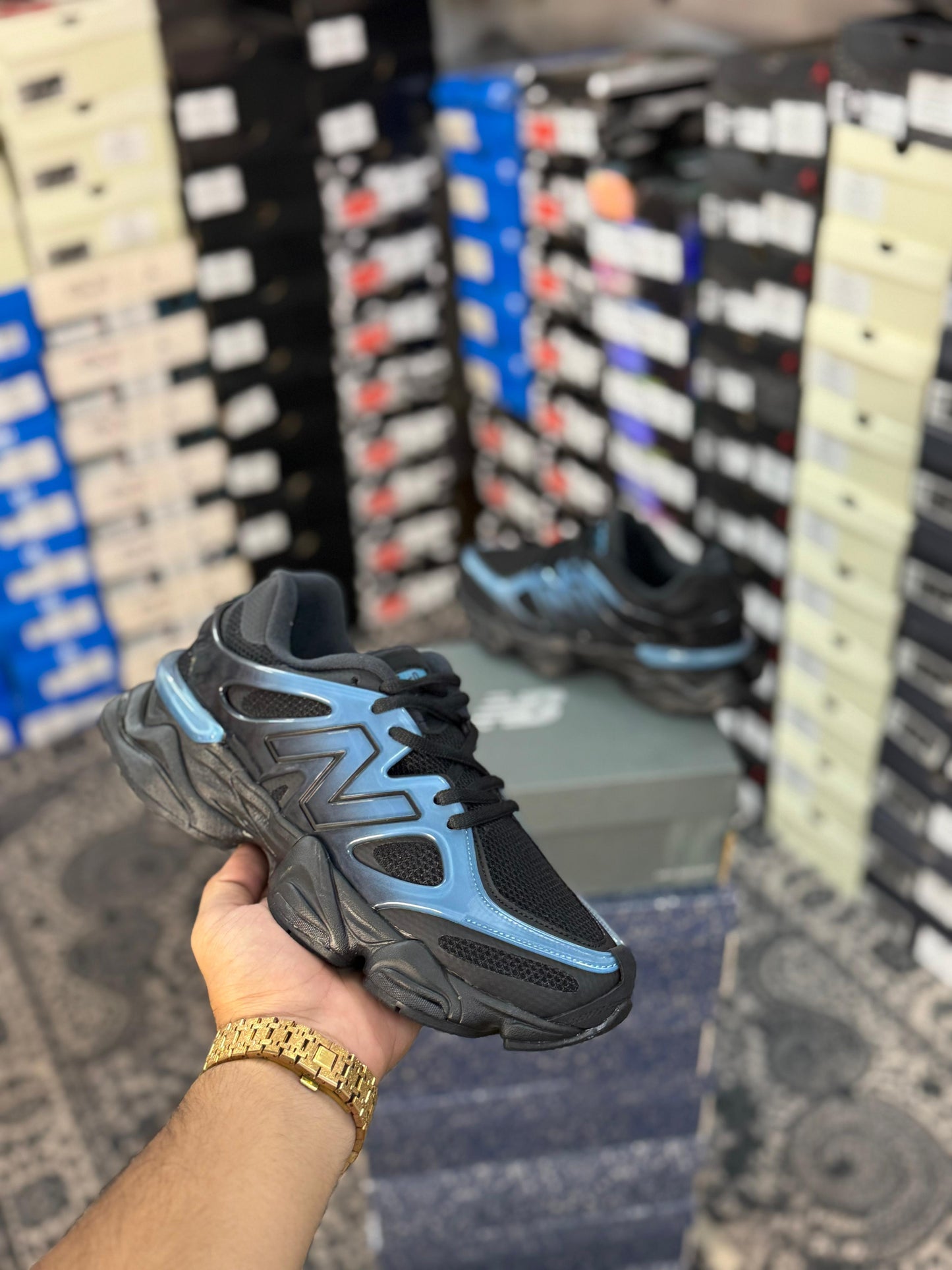 NEW BALANCE 9060 GRADIENT BLUE BLACK