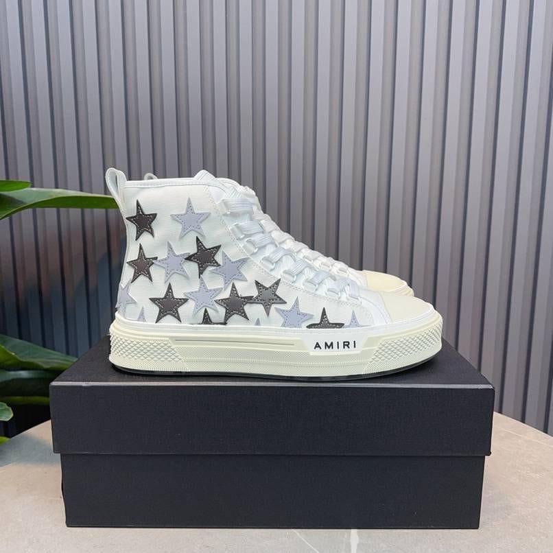 AMRI USA MUJER STAR HIGH WHITE SNEAKERS
