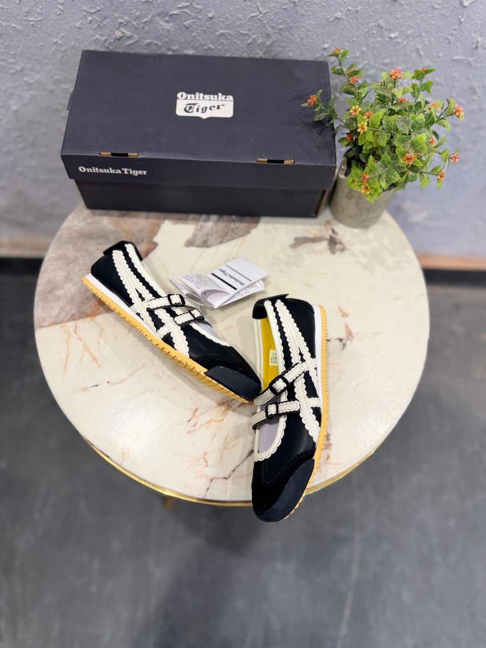 ONITSUKA TIGER MEXICO 66 MARY JANE BLACK CREAM