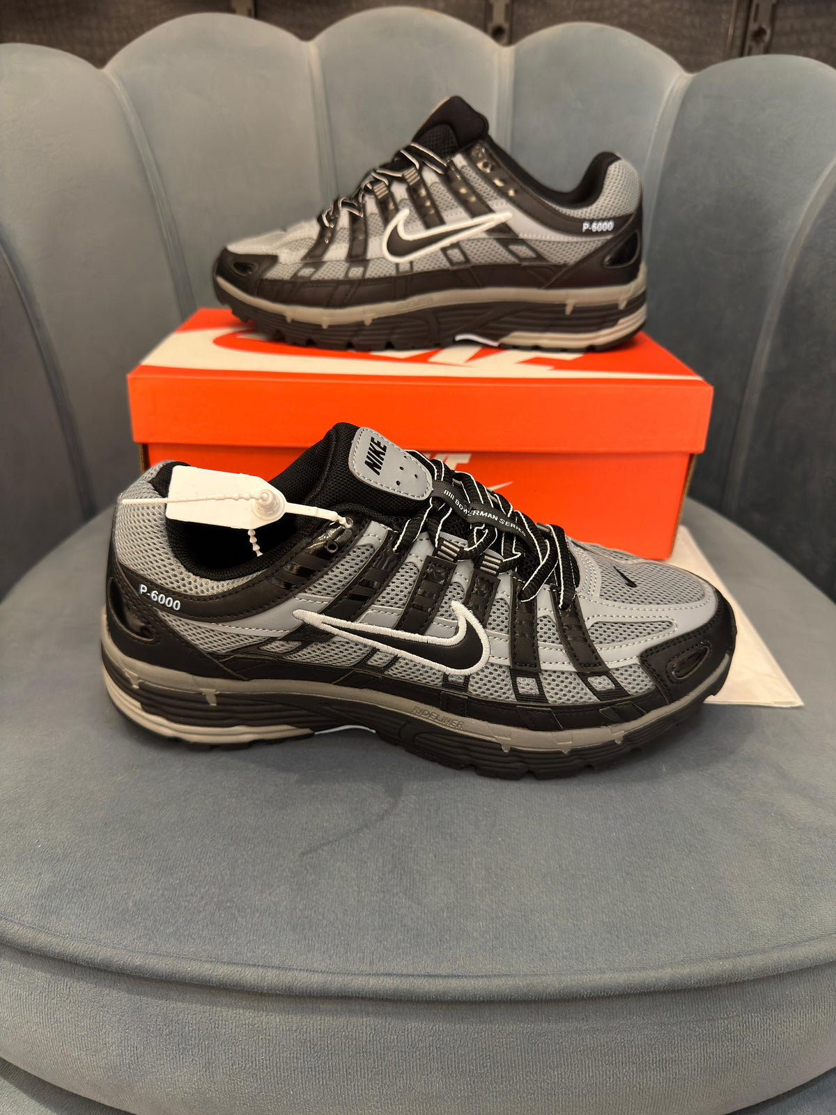 NIKE P 6000 TRAINER BLACK COOL GREY