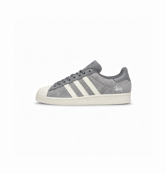 ADIDAS ORIGINALS SUPERSTAR STUSSY GREY