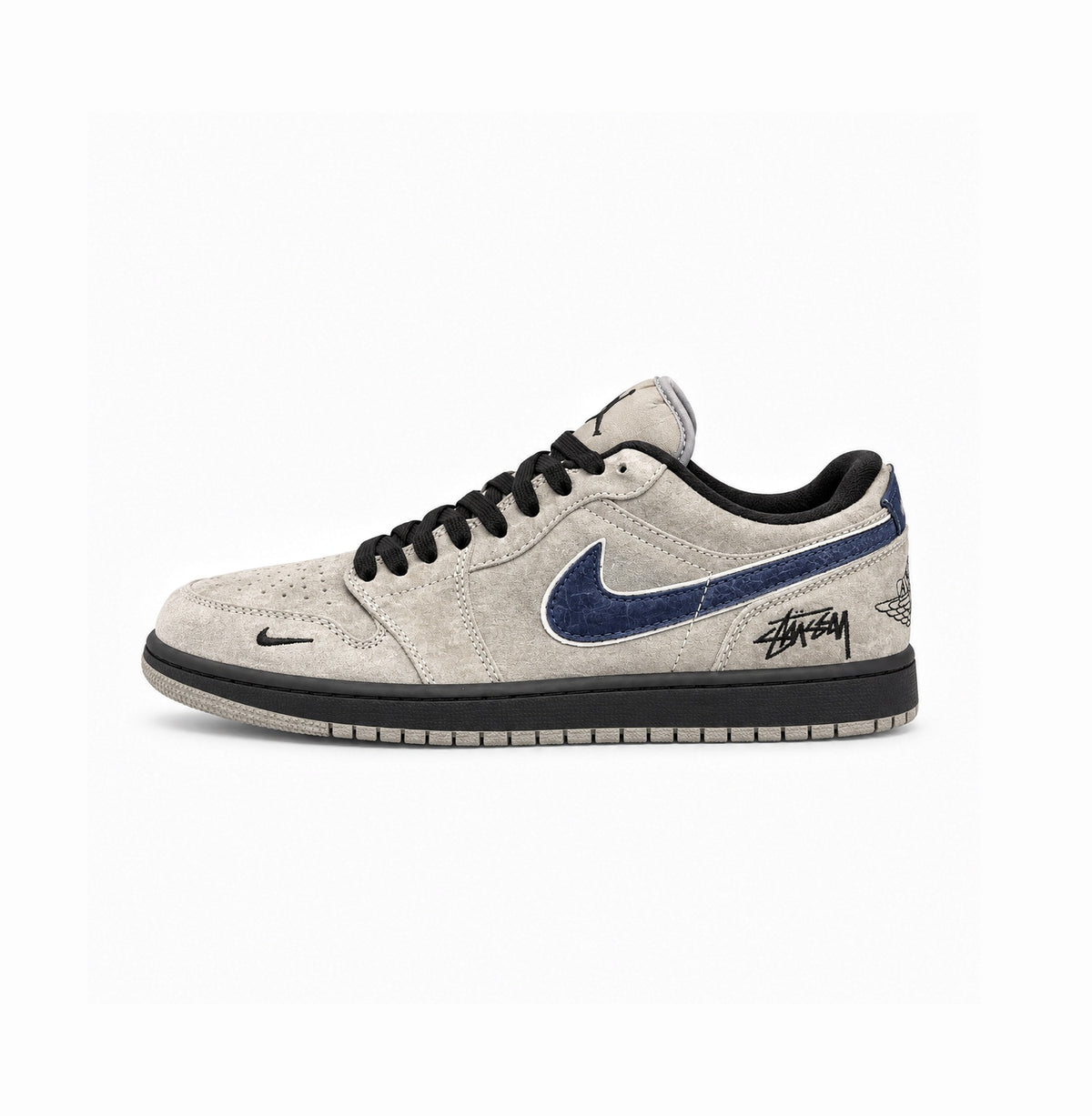 AIR JORDAN RETRO 1 STUSSY GREY BLUE